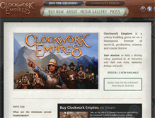 Tablet Screenshot of clockworkempires.com